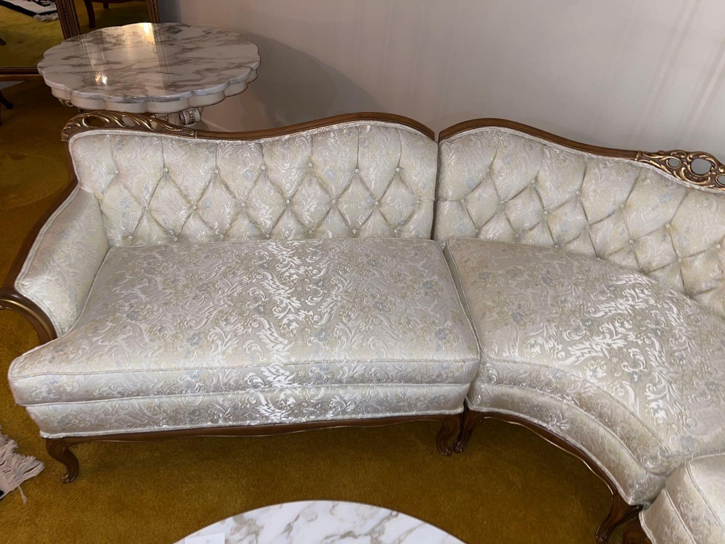 Antique French Provincial Sectional Sofa Baci Living Room