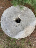 Sandstone grist mill wheel