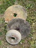 (3) sand stone grind stones