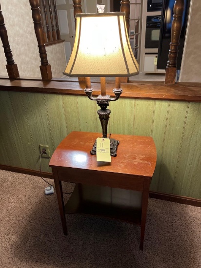 End Table with Table Lamp