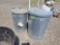 Galvanized trash cans, deer corn, nice scoop
