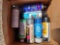 box of spray cans