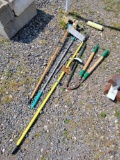 Tools, mops, boy scout hatchet