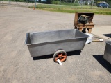 Stainless 2 Wheel Vats 5ft x 2ft x 18in h
