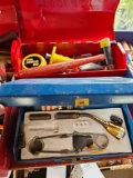 toolbox with tools,burner