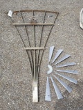 vine rack, windmill wheel half