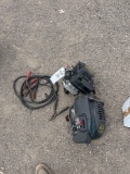 2 lawn mower motors and jumper cables