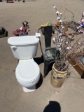 crock, chair, toilet