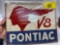 16x12 metal Pontiac sign