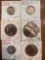 (6) Indian head Pennies