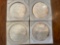 (4) 2010 walking liberty silver dollars