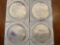 (4) walking liberty silver dollars