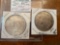 1924 & 1934D silver peace dollars