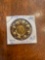Austria 10F gold coin with 14K gold pin