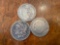 (3) Morgan silver dollars