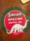 9 in diameter Sinclair porcelain sign