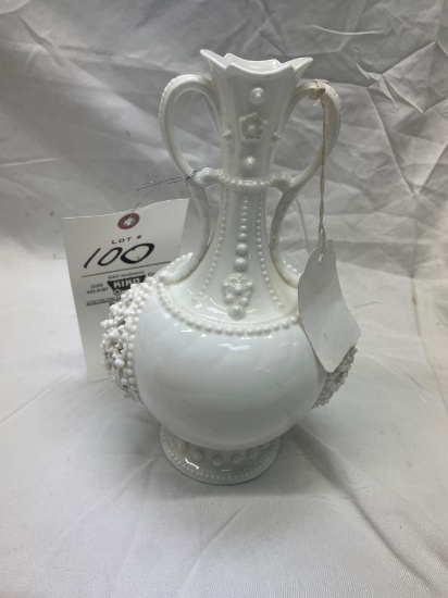 lotus ware 2 handle vase