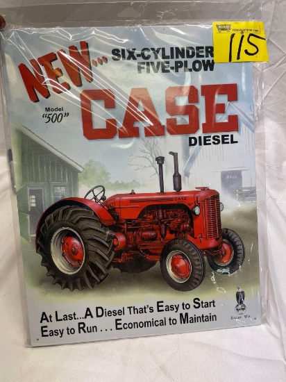 16in x 12in metal case sign