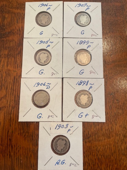 (7) Liberty dimes