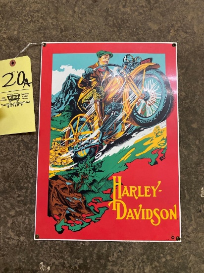 Porcelain Harley-Davidson sign