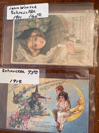 (2) early schmucker post cards