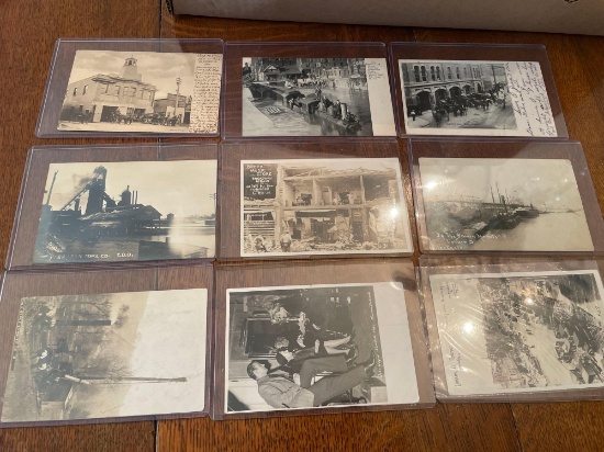 17 early post cards