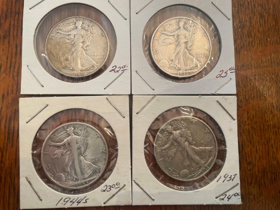 (4) silver halves