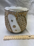 lotus ware jar