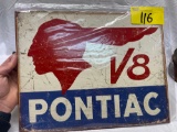 16x12 metal Pontiac sign