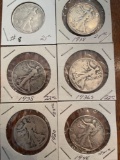 (6) silver halves