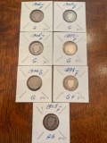 (7) Liberty dimes