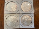 (4) 2010 walking liberty silver dollars