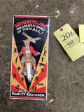 Porcelain Harley-Davidson Sign