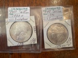 1883-o & 1896 Morgan silver dollars