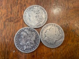 (3) Morgan silver dollars