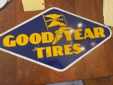 heavy steel Goodyear sign