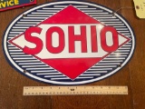 porcelain Sohio sign