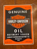 12in x 8in porcelain Harley sign