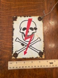 Rare early 1940?s danger sign- Eagle with swastika on back