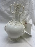 lotus ware 2 handle vase