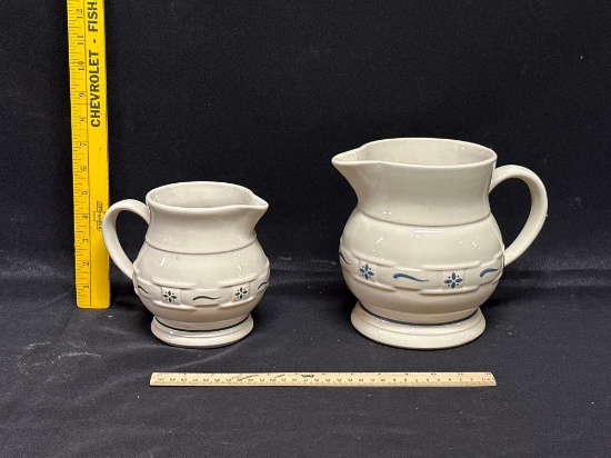 Two Longaberger pitchers