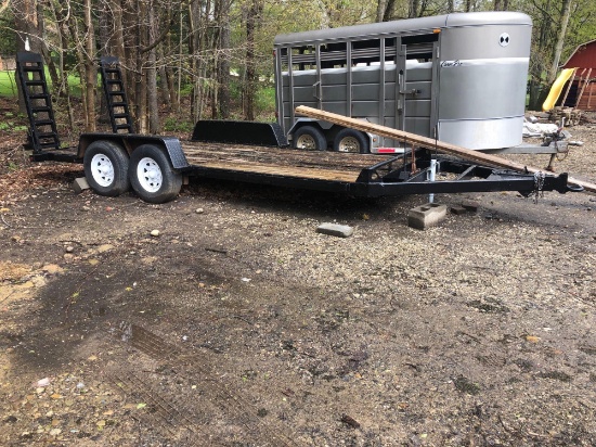 18 ft. X 6'8" Equipment tandem axle trailer