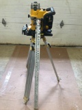 Dewalt DW073 cordless rotary level, stand and stick