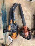 Echo gas blower and worx electric blower