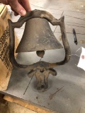 Antique cast iron cow bell