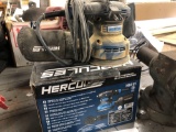 Hercules sander, Chicago belt sander, Bosch reciprocating saw