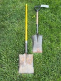 (2) Flathead Shovels