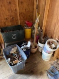 Large Pile of Hardware, Tools, Shingles, Supplies