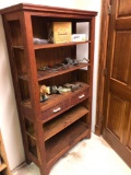 Vintage kitchen shelf with 2 drawers