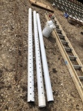 Pvc pipe and bucket of fittings